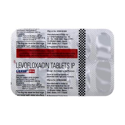 Loxof 500mg Tablet 10'S - Bacterial Infections-Qui