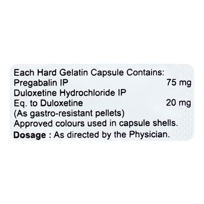 PBREN D 75/20 Capsule 10's - Neuropathic Pain-Dru