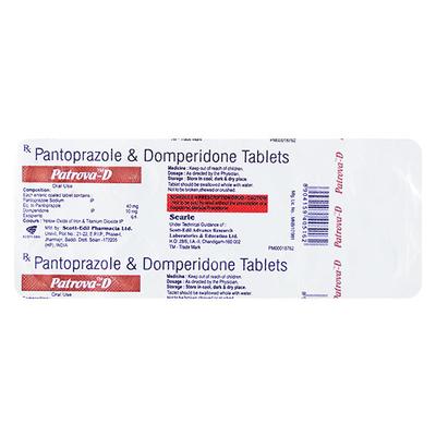 PATROVA D Tablet 10's - Ulcer/Reflux/Flatulence-Aaa