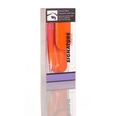 Basicare 5003 SIGNATURE OMBRE TWEEZERS WITH POUCH 1's - Tweezers
