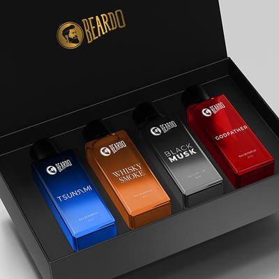 Beardo Assorted Perfume for Men Whisky Smoke, Godfather, Tsunami and Black Musk 4 x 20ml 1's - Men Perfumes (Edt/Edp)