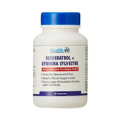 Healthvit Resveratrol Plus With Gymnema Sylvestre-Capsules 60's - Herbal Dietary Supplement