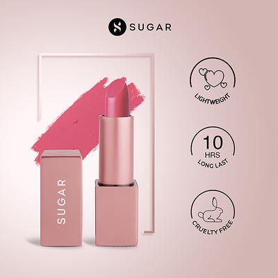 SUGAR Cosmetics Mettle Matte Lipstick - 02 Flora (Coral Pink) 3.6 gm - Lipsticks