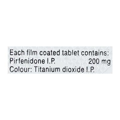 Fibrodone 200mg Tablet 10'S - Idiopathic Pulmonary Fibrosis