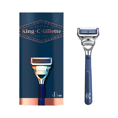 King C. Gillette Men's Neck Razor, for Sensitive Skin (Neck and Cheeks) with Built in Precision Trimmer for Shaping 1's - Razors & Cartridges