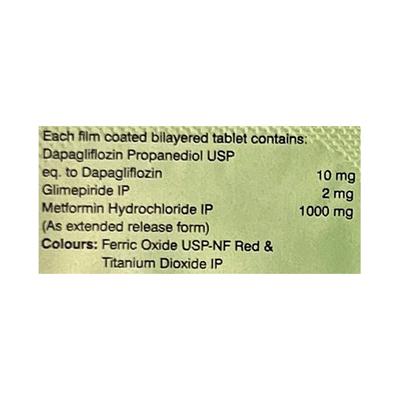 DAPZIGARD GM 2 FORTE Tablet 10's - Diabetes-Ant