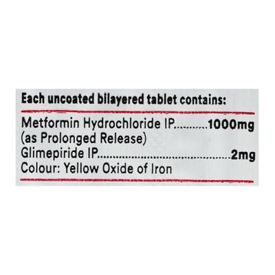 Glimy M2 Forte Tablet 10'S - Diabetes-Ant