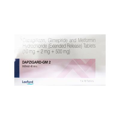DAPZIGARD GM 2 Tablet 10's - Diabetes-Ant