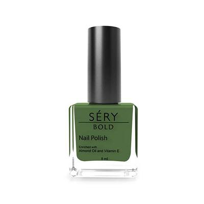 Sery Bold Nail Polish With Almond Oil And Vitamin E, Toxin Free- Juniper, MNP-05 8 gm - Nail Polish