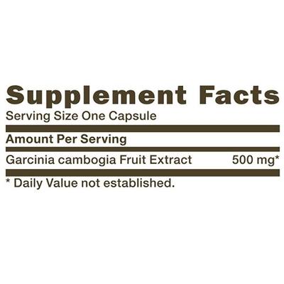 GNC Herbal Plus Garcinia Combogia 500 mg Vegetarian Capsule 90's - Weight Loss