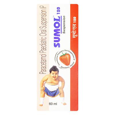 SUMOL STRAWBERRY FLAVOUR 120 Suspension 60ml - Fever-Ana