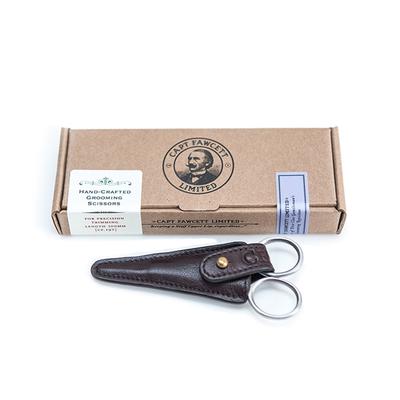 Captain Fawcett Grooming Scissors With Leather Pouch 1's - Grooming Kits