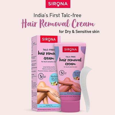 Sirona Talc Free Sensitive Skin Hair Removal Cream 50 gm - Intimate Care