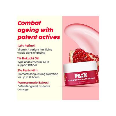 PLIX 0.6% Retinol Face Serum and 1.20% Retinol Night Cream with Bakuchi Oil - Anti Ageing, Reduces Fine Line & Wrinkles for Men & Women (30ml + 50gm) 1's - Face Gels