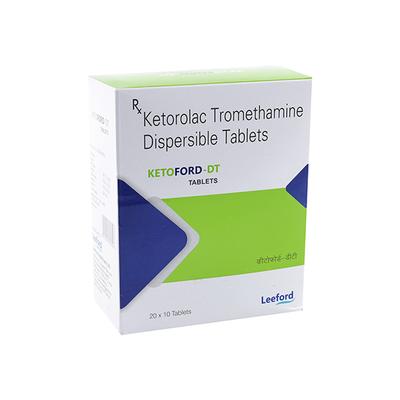 Ketoford DT 10mg Tablet 10'S - Pain relief-Nsa