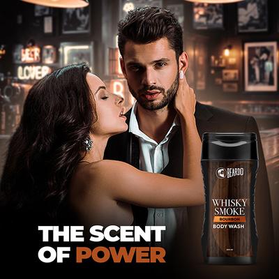 Beardo Whisky Smoke Bourbon Bodywash Bourbon Scented Refreshing and Masculine 200 ml - Shower Gels & Body Wash