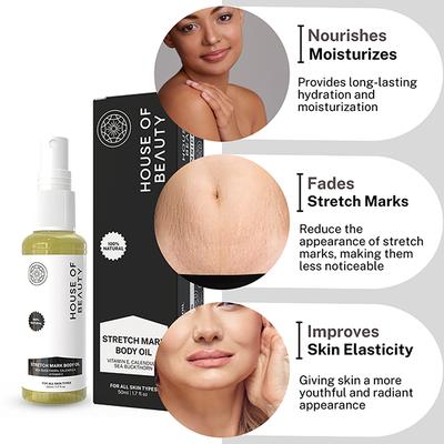 House of Beauty Stretchmark Oil 50 ml - Essential Oils