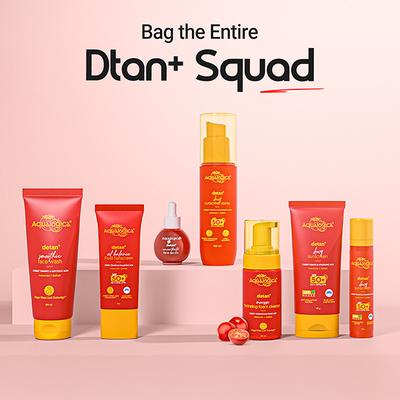 Aqualogica Detan + Dewy Sunscreen Cherry Tomato & Hyaluronic Acid SPF 50+ PA++++/UVA/UVB 50gm - Face Sunscreen