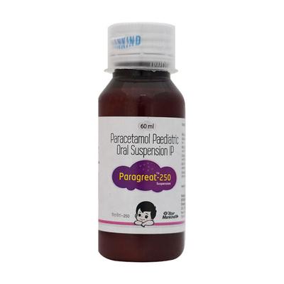Paragreat 250mg Suspension 60ml - Fever-Ana
