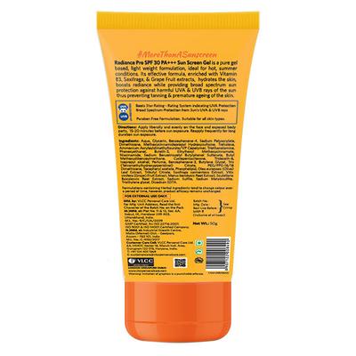 VLCC Radiance Pro SPF 30 Pa+++ Sunscreen Gel 50 gm - Face Sunscreen