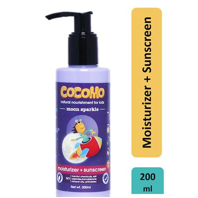 Cocomo Natural Kids Moisturizer Plus Sunscreen Lotion Aloe Vera and Calendula SPF 15Moon Sparkle 200 ml - Creams, Lotions & Oils