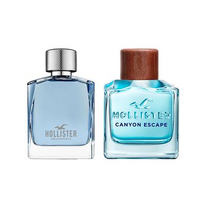 Hollister Wave For Him 100ml + Canyon Escape For Him 100ml Eau De Toilette 2's - Men Perfumes (Edt/Edp)
