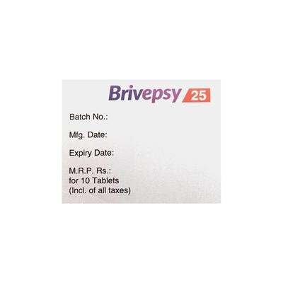 BRIVEPSY 25 Tablet 10's - Epilepsy/Convulsion-Ant
