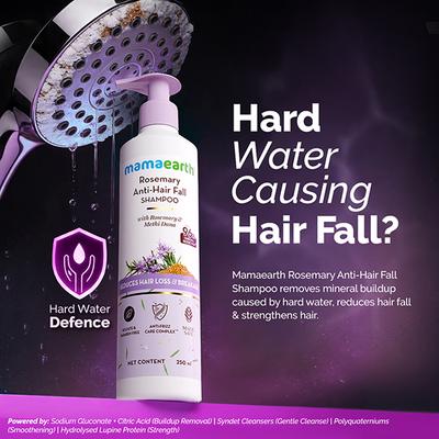 Mamaearth Rosemary Anti-Hair Fall Shampoo with Rosemary and Methi Dana for Reducing Hair Loss and Breakage 250 ml - Shampoos