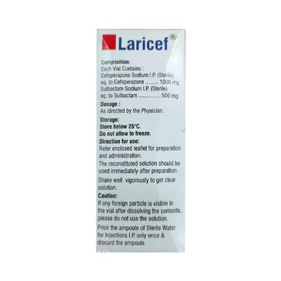 LARICEF 1.5gm Injection 1's - Bacterial Infections-Cep