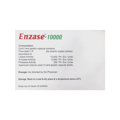 ENZASE 10000 Capsule 10's - Digestion-Dig