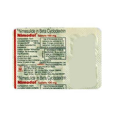 Nimodol Tablet 10'S - Pain relief-Nsa