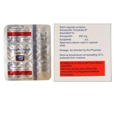 MOX 250mg Capsule 15'S - Bacterial Infections-Pen