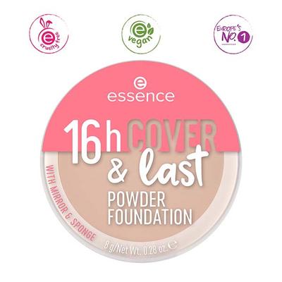 Essence 16h cover & last powder Foundation - 11 8 gm - Foundation