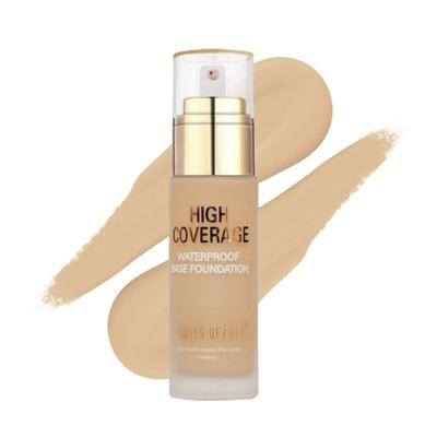 Swiss Beauty High Coverage Waterproof Base Foundation - (Natural Nude) 55 gm - Foundation