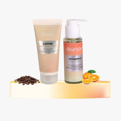 Elinor Vitamin C Face Wash + Coffee & Oatmeal Scrub 200 gm - Face Washes