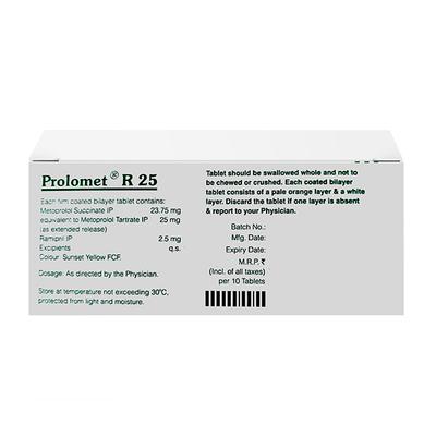 Prolomet R 25mg Tablet 10'S - Hypertension-Bet