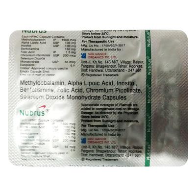 NUBRUS Capsule 10's - Supplements-Vam