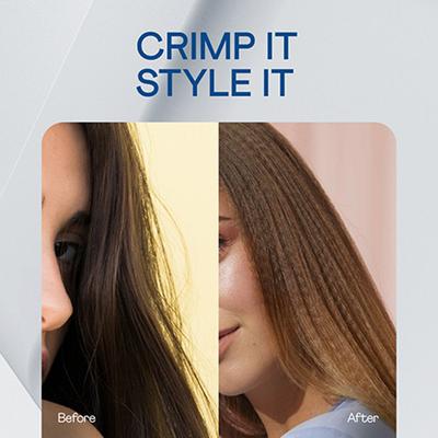 Winston Hair Straightener Crimper 2 In 1 Hair Styler With Multiple Temperature (Pink) 1's - Multi-Stylers