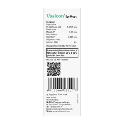 VASICON Eye Drops 10ml - Eye conditions-Oph