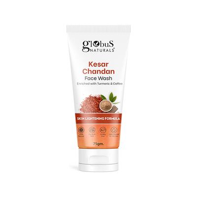 Globus Naturals Kesar Chandan Skin Lightening & Tan Removal Face Wash, for Natural Glow 75 gm - Face Wash & Cleansers