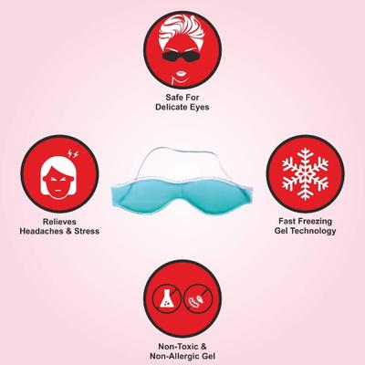 GUBB Soothing Eye Mask , Relaxing Eye Mask with Gel Beads - Grey 1's - Eye Masks