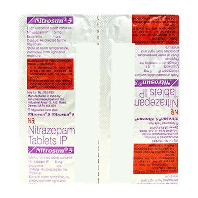 Nitrosun 5mg Tablet 10'S - Hypnosis-Hyp