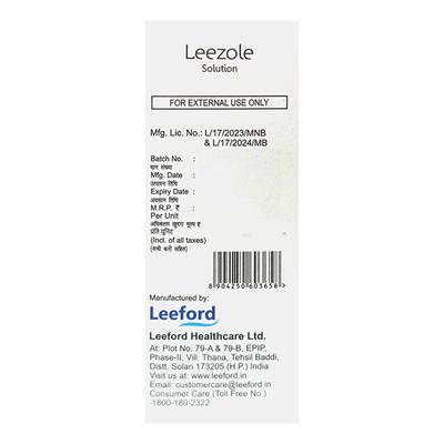 LEEZOLE Solution 30ml - Fungal Infections-Taa