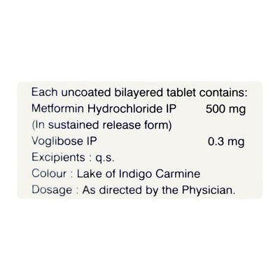 Vobose M 0.3mg Tablet 10'S - Diabetes-Ant