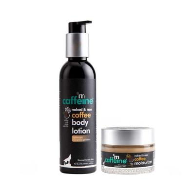 mCaffeine Coffee Face Moisturizer and Body Lotion Combo for Complete Winter Care 250 ml - Lotions & Creams