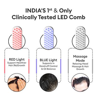 Protouch LED Hair Growth Therapy Comb, Reduces Hair Fall, Boost Hair Regrowth, Head Massager for Men and Women 1's - Hair Combs