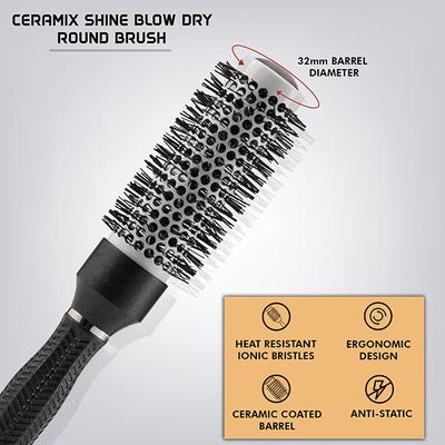 Vega Professional Ceramix Shine Blow Dry Round Brush (32mm Hair Brush) (VPPHB-02) 1's - Hair Brushes