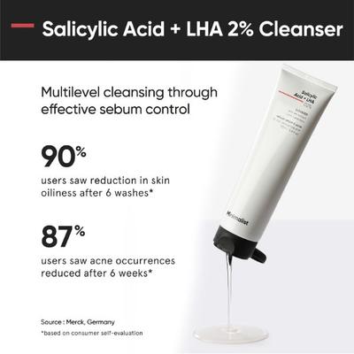 Minimalist Anti-Acne Kit with Salicylic + Lha 02% Cleanser, Salicylic Acid 02% Serum And Vitamin B5 10% Moisturizer 180ml - Toners