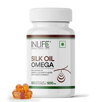 INLIFE Silk Oil Veg Omega 369 Capsules 60's - Omega Fish Oil Fatty Acids