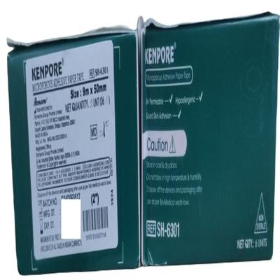 Romsons Kenpore Microporous Paper Tape (SH-6301) 9 M x 50 mm (Pack Of 6) - Tapes & Films